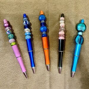 Colorful Beaded Pens Set